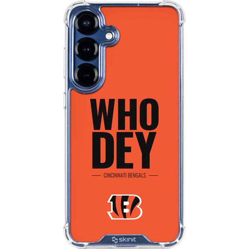 NFL Cincinnati Bengals Team Motto Galaxy S25 Clear Case